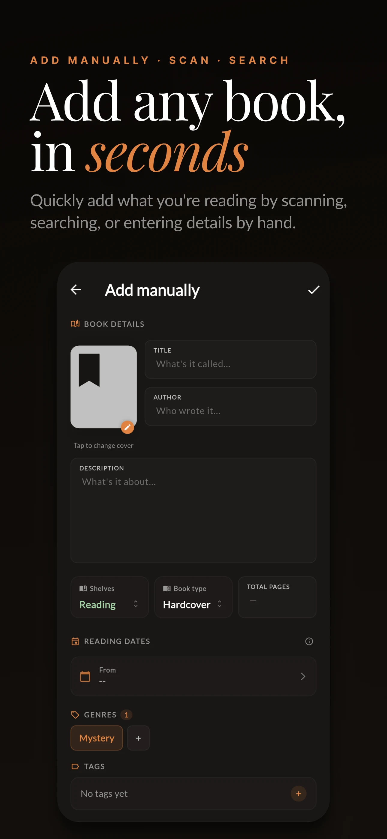 Bookshelf screenshot